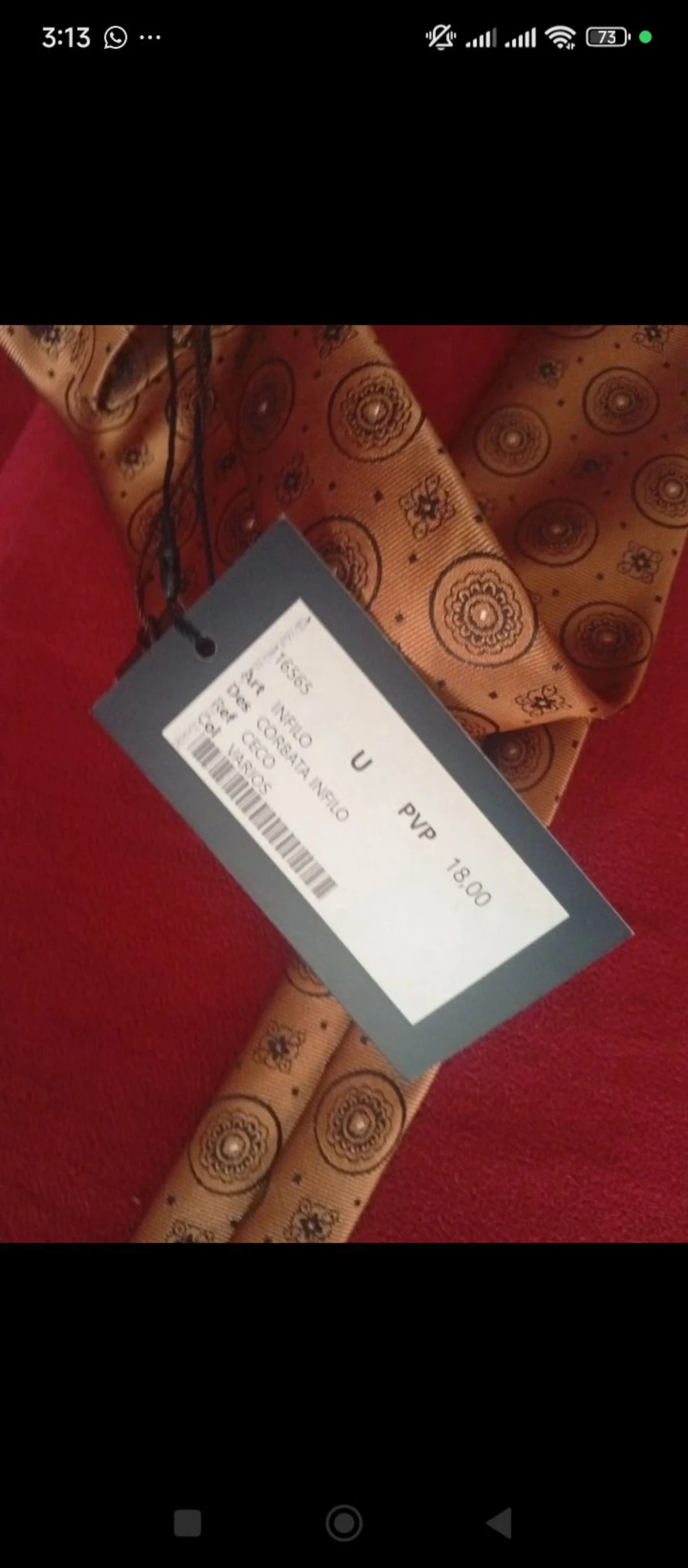 Navy blue and gold tie – photo 5